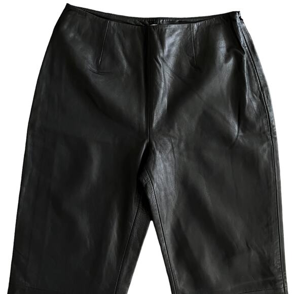 NWT Apt. 9 Lambskin Leather Pants Workwear Office Siren Classiccore Size 6 - Picture 2 of 7